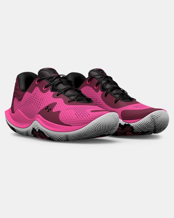 Chaussures de basketball UA Spawn 4 unisexes, Pink, pdpMainDesktop image number 3